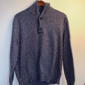 J. Crew Men's Heather Gray Turtleneck Sweater
